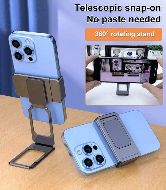 🥳2026 HOT SALE🥳💞50K+ SOLD!✈️🔄 Your Go-Anywhere Phone Mate! Upgraded 360° Clip Stand – 50% OFF! 🛠️🎬