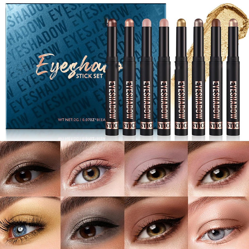 🥳2026 HOT SALE🥳💞50K+ SOLD!🌈👁️ 50% OFF! 8 Colors Waterproof Eyeshadow Stick – All‑day shimmer, sweat & tear proof. Creamy blend, stunning glow. Your new beauty essential. 💖✨