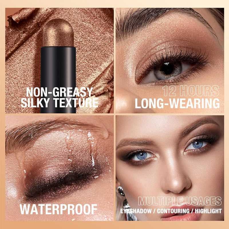 🥳2026 HOT SALE🥳💞50K+ SOLD!🌈👁️ 50% OFF! 8 Colors Waterproof Eyeshadow Stick – All‑day shimmer, sweat & tear proof. Creamy blend, stunning glow. Your new beauty essential. 💖✨