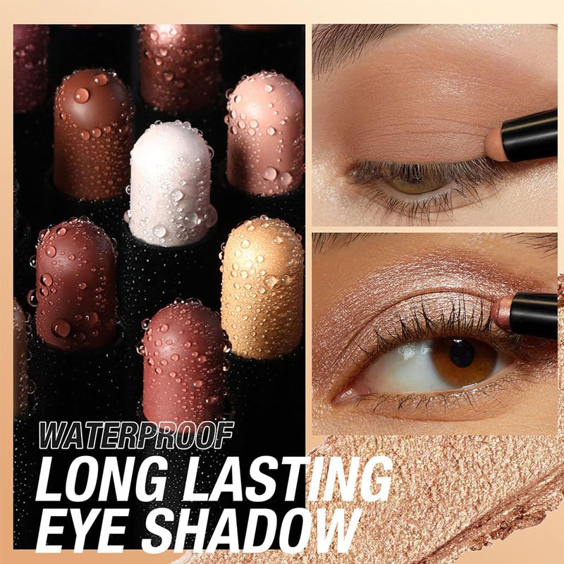 🥳2026 HOT SALE🥳💞50K+ SOLD!🌈👁️ 50% OFF! 8 Colors Waterproof Eyeshadow Stick – All‑day shimmer, sweat & tear proof. Creamy blend, stunning glow. Your new beauty essential. 💖✨