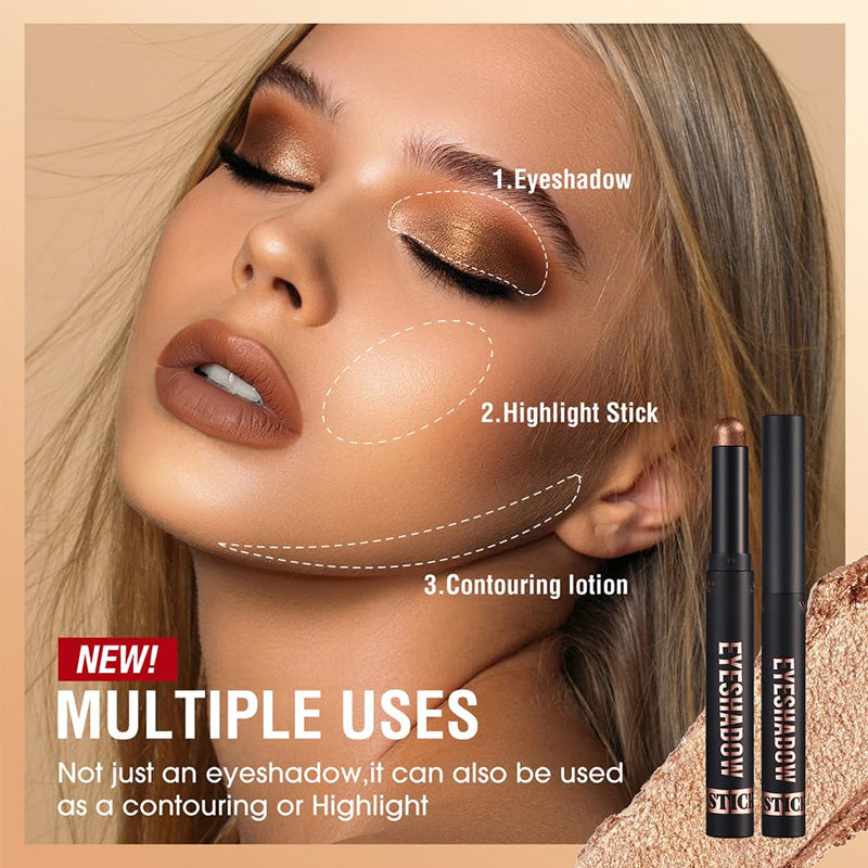 🥳2026 HOT SALE🥳💞50K+ SOLD!🌈👁️ 50% OFF! 8 Colors Waterproof Eyeshadow Stick – All‑day shimmer, sweat & tear proof. Creamy blend, stunning glow. Your new beauty essential. 💖✨
