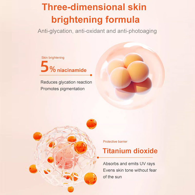 🥳2026 HOT SALE🥳💞50K+ SOLD!🌟🧡 Dull Skin? 50% OFF to Glow! 5x Vitamin C Tone-Up Cream,Your Daily Brightening & Protective Shield🍊🔬