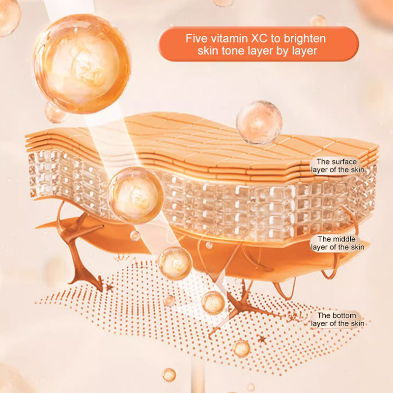 🥳2026 HOT SALE🥳💞50K+ SOLD!🌟🧡 Dull Skin? 50% OFF to Glow! 5x Vitamin C Tone-Up Cream,Your Daily Brightening & Protective Shield🍊🔬