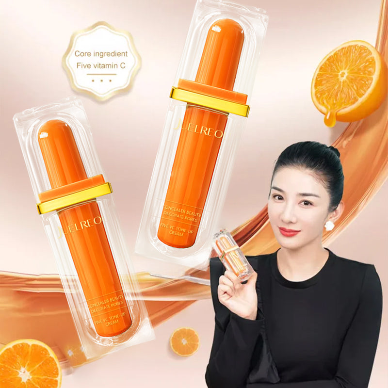 🥳2026 HOT SALE🥳💞50K+ SOLD!🌟🧡 Dull Skin? 50% OFF to Glow! 5x Vitamin C Tone-Up Cream,Your Daily Brightening & Protective Shield🍊🔬