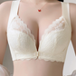 🥳2026 HOT SALE🥳💞50K+ SOLD!🎀🌿 50% OFF! Front Closure Wire-Free Bra – Lightweight breathable cups, no gapping. Wide elastic straps, secure all day. Elegant lace detail. A must-have for effortless style. 🛡️🕊️