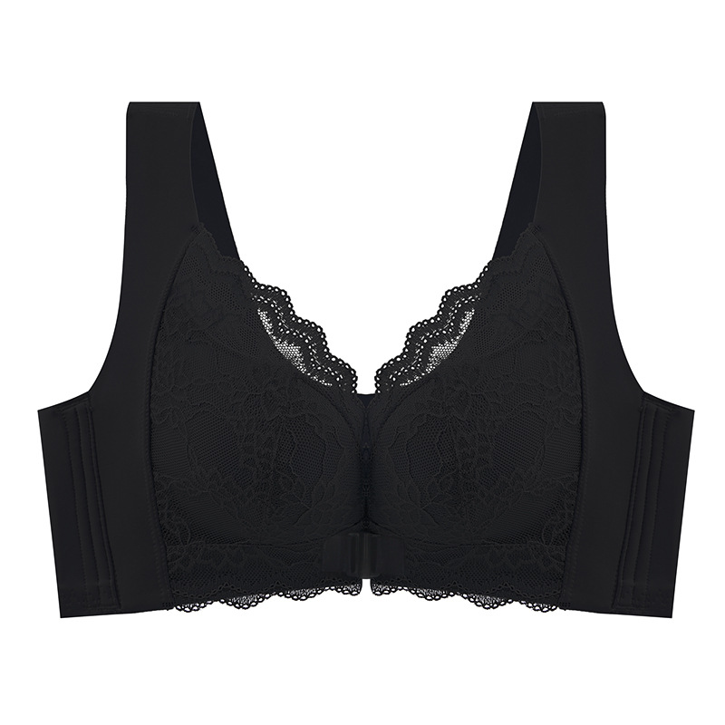 🥳2026 HOT SALE🥳💞50K+ SOLD!🎀🌿 50% OFF! Front Closure Wire-Free Bra – Lightweight breathable cups, no gapping. Wide elastic straps, secure all day. Elegant lace detail. A must-have for effortless style. 🛡️🕊️