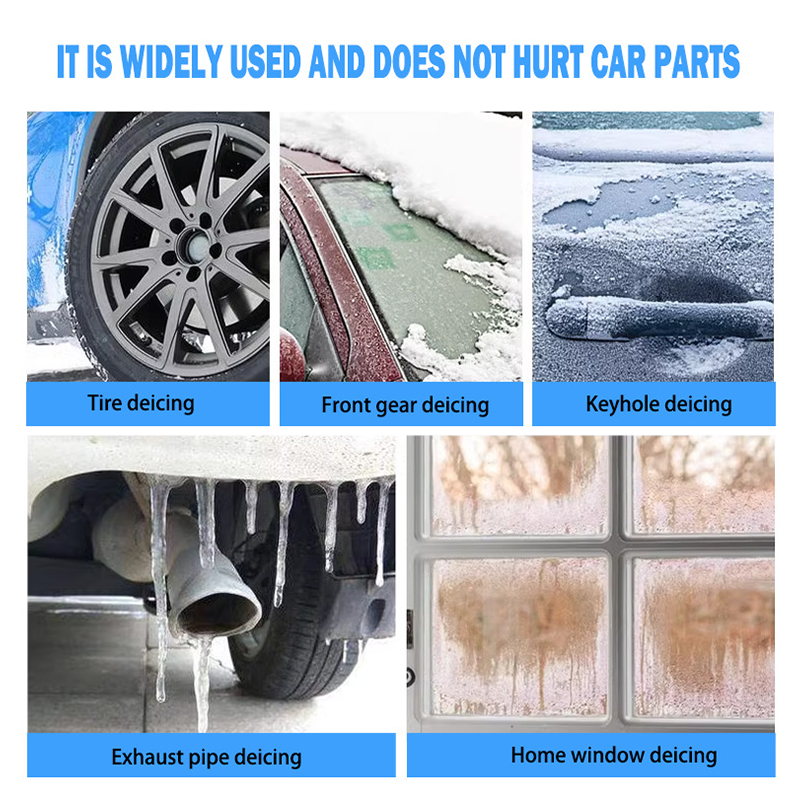 🚗 BUY 2 GET 3! ❄️ WINDSHIELD DE-ICER SPRAY - Instant Ice Melting & Anti-Frost Protection, Safe for All Glass Surfaces, Quick Winter Solution 🔥✨