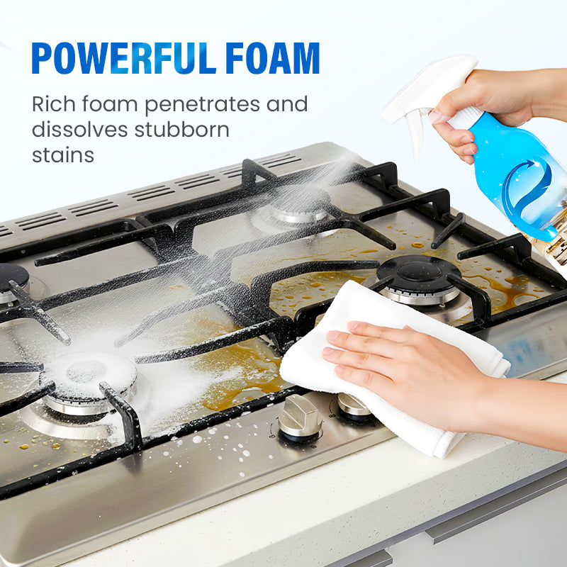 🥳2026 HOT SALE🥳💞50K+ SOLD!🧼🌿 Stubborn Grease? Gone in Seconds! Powerful Multi-Surface Kitchen Spray. ✨🍳
