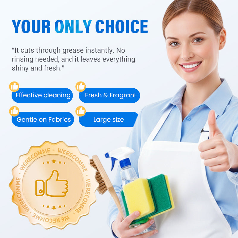 🥳2026 HOT SALE🥳💞50K+ SOLD!🧼🌿 Stubborn Grease? Gone in Seconds! Powerful Multi-Surface Kitchen Spray. ✨🍳
