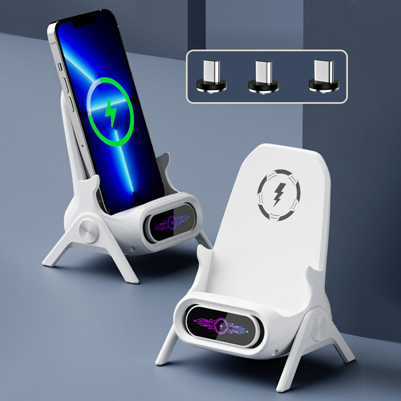 ⚡Wireless Fast Charger Phone Stand | Year-End Mega Upgrade Launch | Qi-Certified for Phone & Earbuds, Adjustable Viewing Angle | All-in-One Desk Organizer 🚀✨