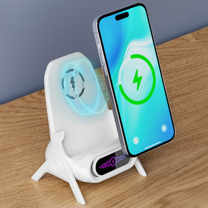 ⚡Wireless Fast Charger Phone Stand | Year-End Mega Upgrade Launch | Qi-Certified for Phone & Earbuds, Adjustable Viewing Angle | All-in-One Desk Organizer 🚀✨