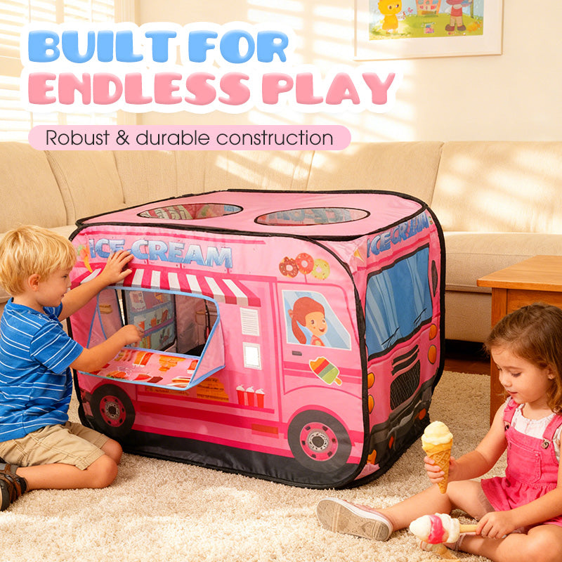 🎪 60% OFF! ✨ POP-UP PLAY TENT - 30-Second Setup & Foldable Design, Colorful Castle Theme for Imaginative Play, Perfect Gift for Kids 2-6 Years 🏰🎁