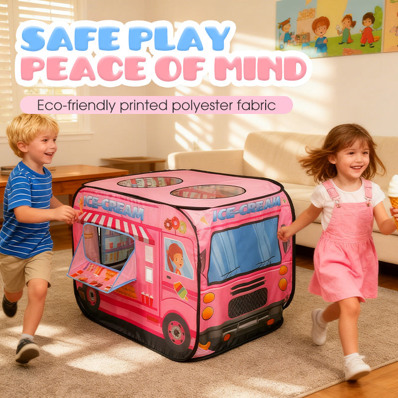 🎪 60% OFF! ✨ POP-UP PLAY TENT - 30-Second Setup & Foldable Design, Colorful Castle Theme for Imaginative Play, Perfect Gift for Kids 2-6 Years 🏰🎁