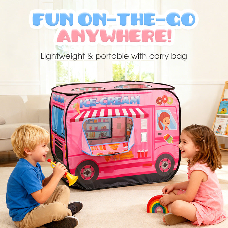 🎪 60% OFF! ✨ POP-UP PLAY TENT - 30-Second Setup & Foldable Design, Colorful Castle Theme for Imaginative Play, Perfect Gift for Kids 2-6 Years 🏰🎁