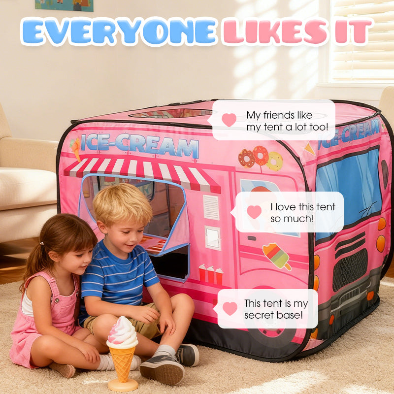 🎪 60% OFF! ✨ POP-UP PLAY TENT - 30-Second Setup & Foldable Design, Colorful Castle Theme for Imaginative Play, Perfect Gift for Kids 2-6 Years 🏰🎁