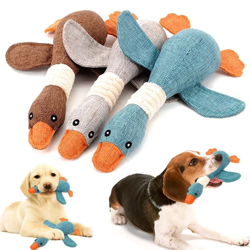 Animal Sounding Plush Chew Toy