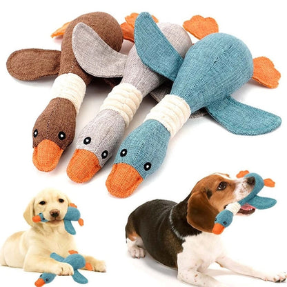 Animal Sounding Plush Chew Toy