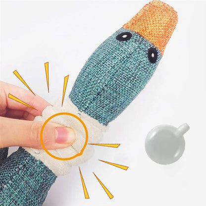 Animal Sounding Plush Chew Toy