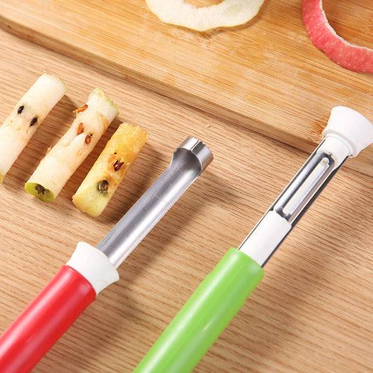 🎄Christmas Special Price ￡9.99🎁Stainless Steel Fruit Corer & Peeler 2 in 1🍎