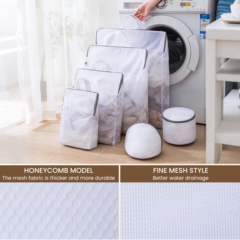 🥳2026 HOT SALE🥳💞50K+ SOLD! 🧺✨ 50% OFF! Portable Mesh Laundry Bags with Handle – durable mesh, snag-free zipper, 3D shape for better clean. Protects delicates & extends garment life! 🛡️💚