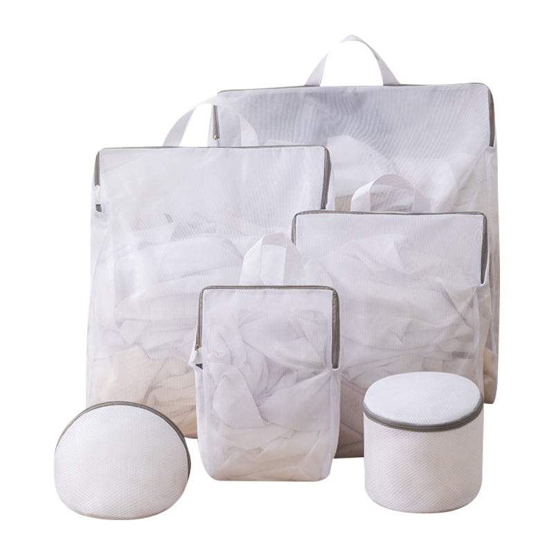 🥳2026 HOT SALE🥳💞50K+ SOLD! 🧺✨ 50% OFF! Portable Mesh Laundry Bags with Handle – durable mesh, snag-free zipper, 3D shape for better clean. Protects delicates & extends garment life! 🛡️💚