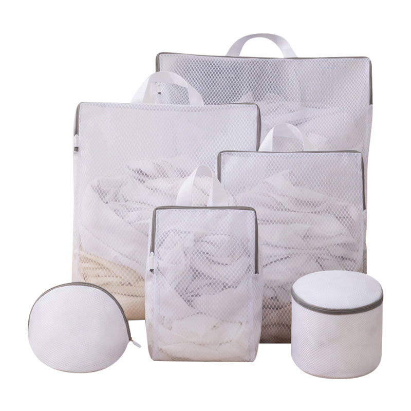 🥳2026 HOT SALE🥳💞50K+ SOLD! 🧺✨ 50% OFF! Portable Mesh Laundry Bags with Handle – durable mesh, snag-free zipper, 3D shape for better clean. Protects delicates & extends garment life! 🛡️💚