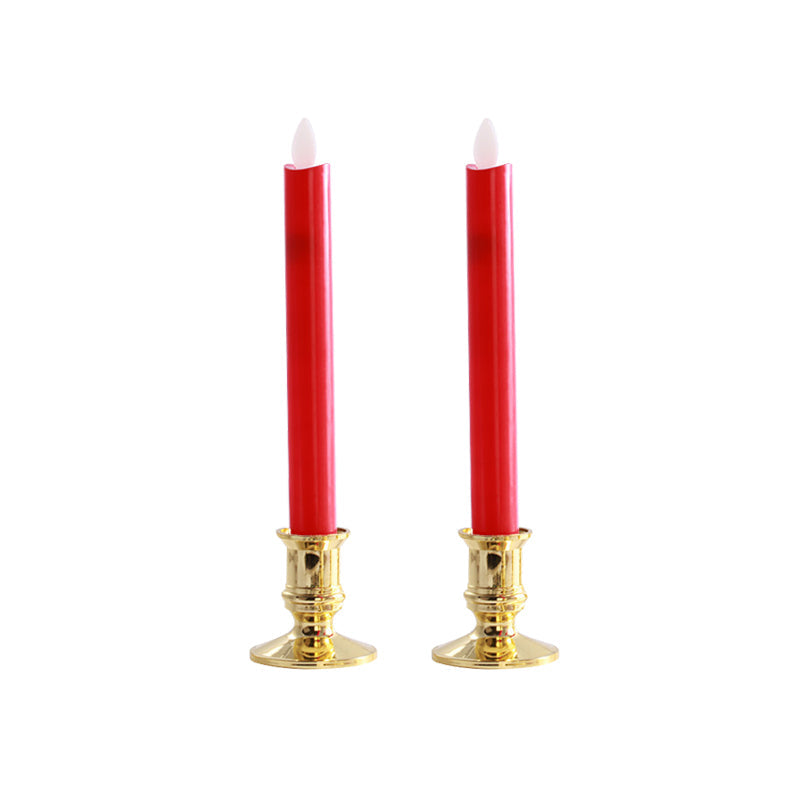 🥳2026 HOT SALE🥳💞50K+ SOLD! 🕯️✨ 50% OFF! Remote Control LED Taper Candle – realistic flickering flame, flameless & safe, remote included. Perfect for cosy dinners & decor! 🏠💚