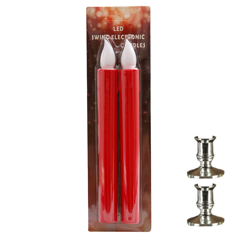 🥳2026 HOT SALE🥳💞50K+ SOLD! 🕯️✨ 50% OFF! Remote Control LED Taper Candle – realistic flickering flame, flameless & safe, remote included. Perfect for cosy dinners & decor! 🏠💚