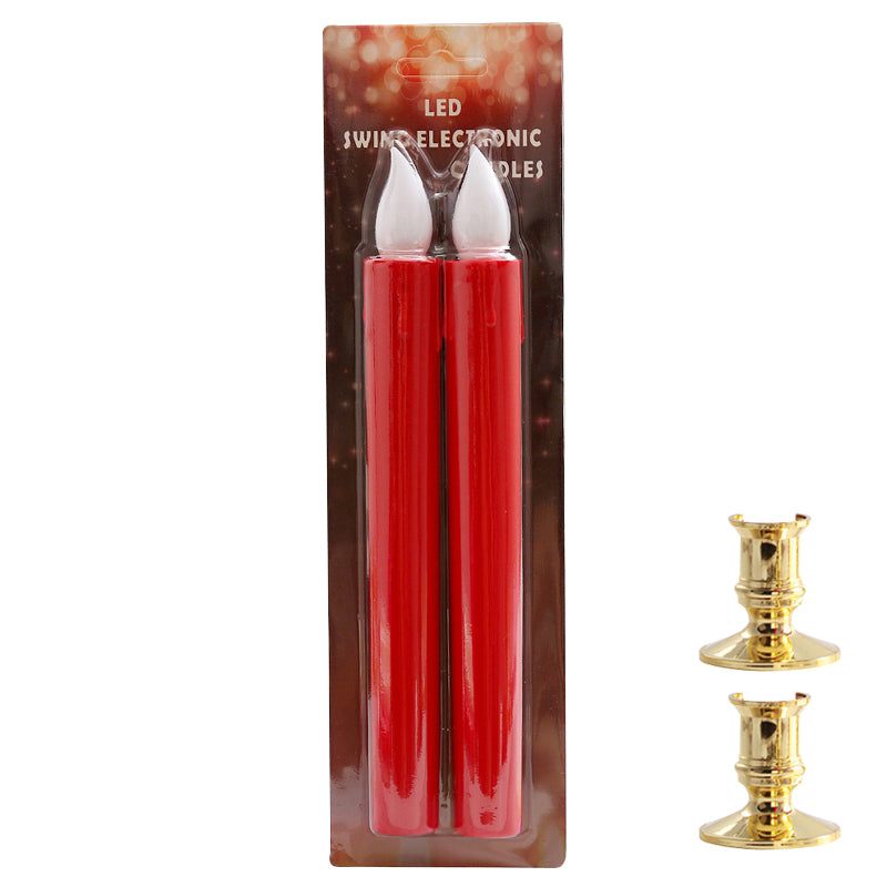 🥳2026 HOT SALE🥳💞50K+ SOLD! 🕯️✨ 50% OFF! Remote Control LED Taper Candle – realistic flickering flame, flameless & safe, remote included. Perfect for cosy dinners & decor! 🏠💚