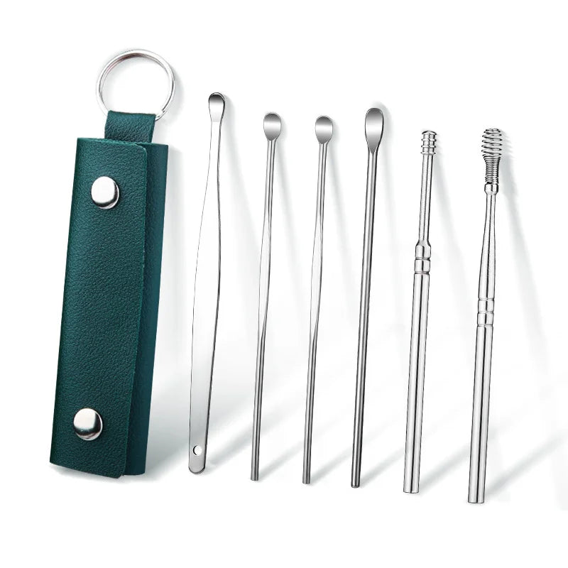 Portable Screw Earpick 6-piece Set
