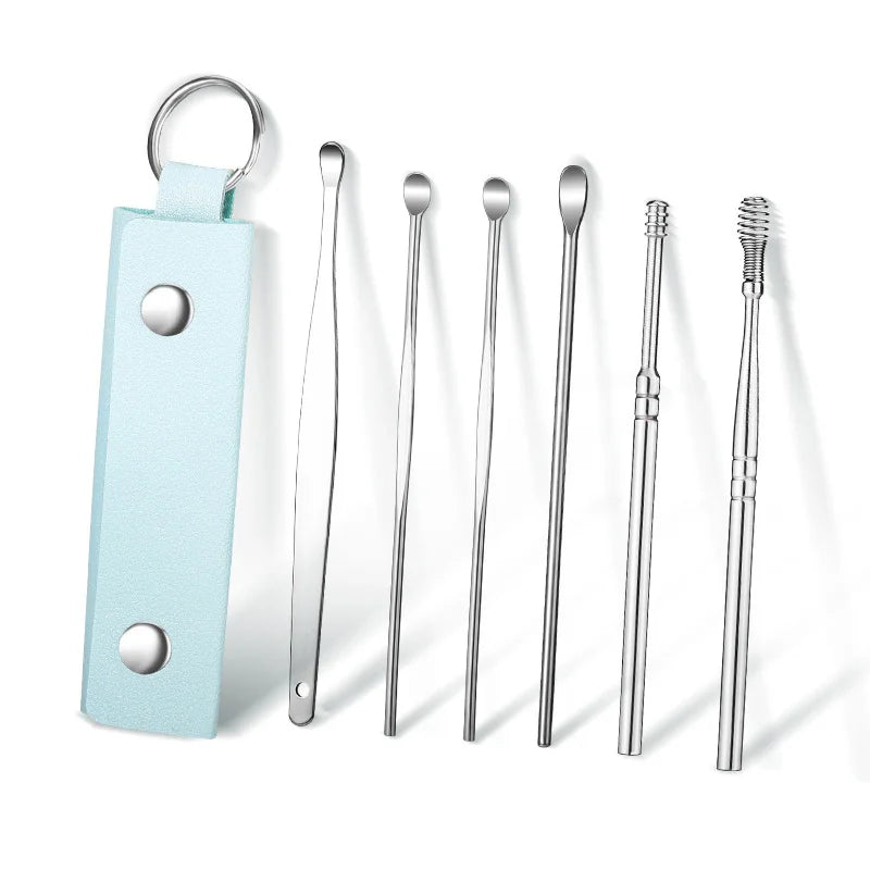 Portable Screw Earpick 6-piece Set
