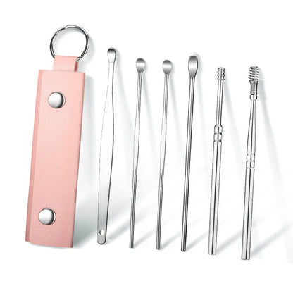 Portable Screw Earpick 6-piece Set