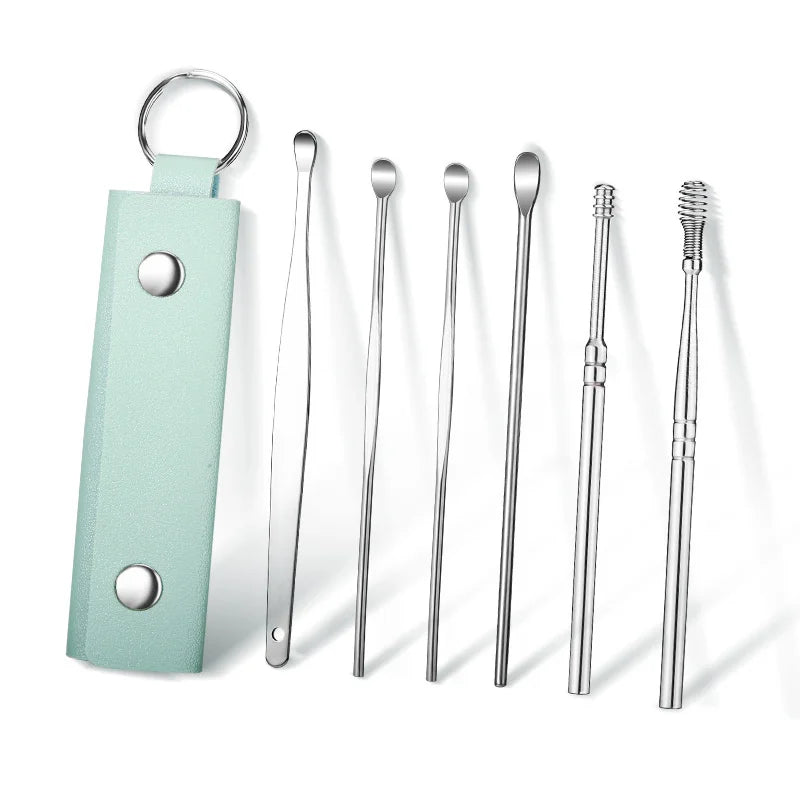 Portable Screw Earpick 6-piece Set