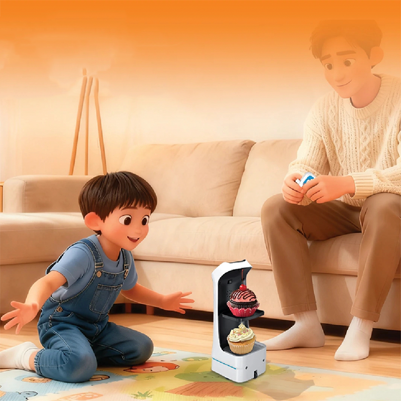 🥳2026 HOT SALE🥳💞50K+ SOLD! 🤖📦 Remote Control Delivery Robot – carries small items on a tray, 2.4GHz precise control, lights & sounds. Inspires role-play & responsibility – a gift grandkids will love! 🎁✨