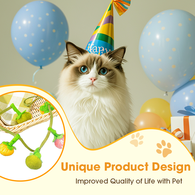 Interactive Fruit-Shaped Catnip Toy String