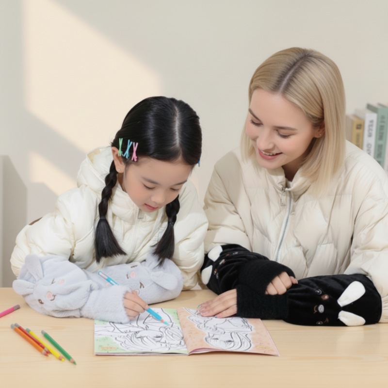 Arm Sleeve Covers with Half Gloves