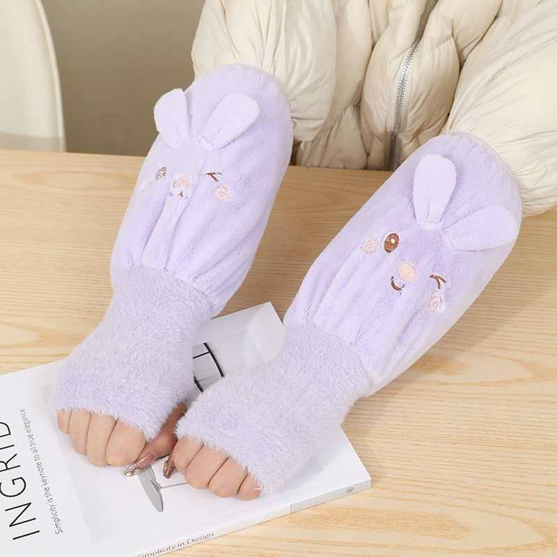 Arm Sleeve Covers with Half Gloves