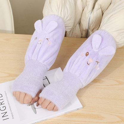 Arm Sleeve Covers with Half Gloves