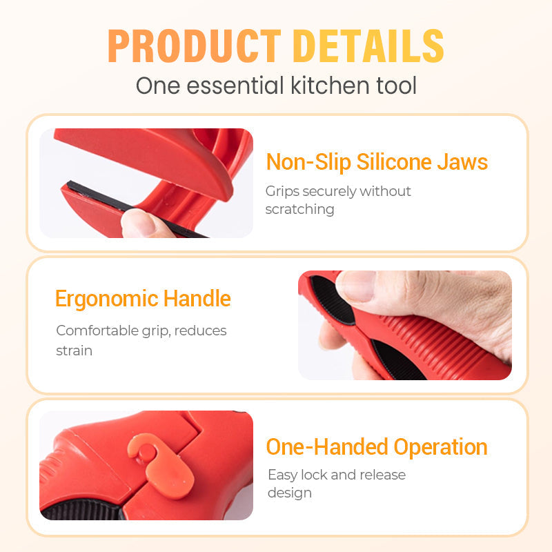 🍽️ 3-in-1 Silicone Bowl & Plate Clamp | LAST DAY 50% OFF!! | Non-Slip Grip for Food Storage & Transport | Final Chance Kitchen Helper Gift 🎅✨