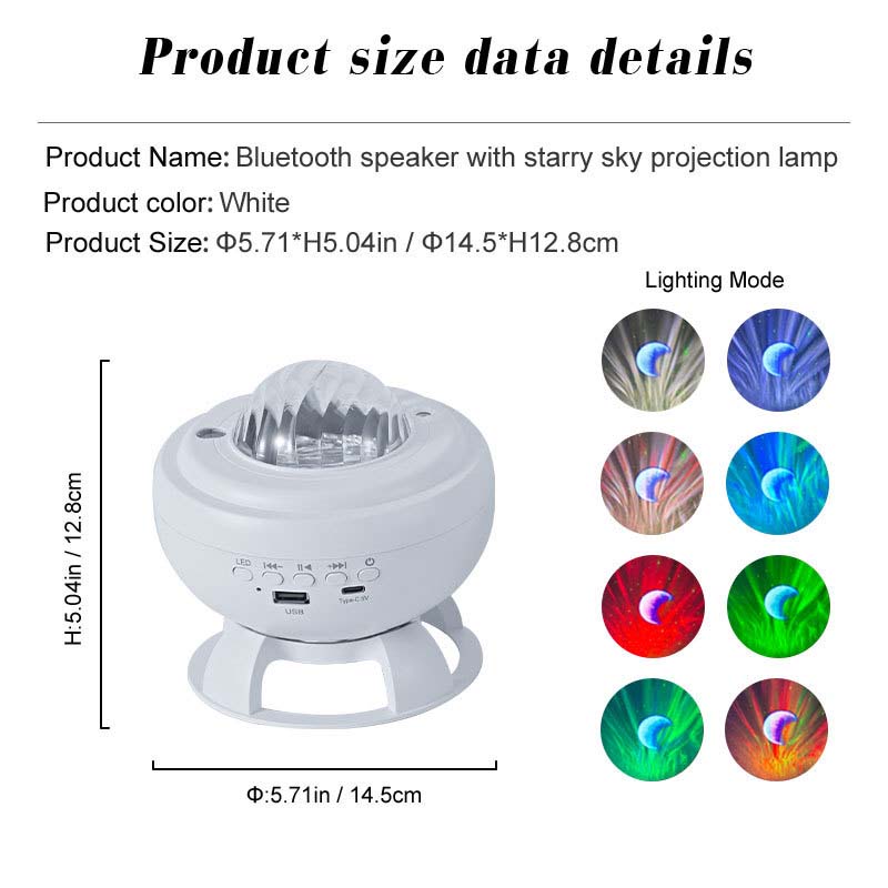 🥳2026 HOT SALE🥳💞50K+ SOLD!🌌🔊 50% OFF! Starry Sky Projection Speaker – Soothing lights & sound. Easy remote, long battery. A peaceful bedtime companion. 😴💤