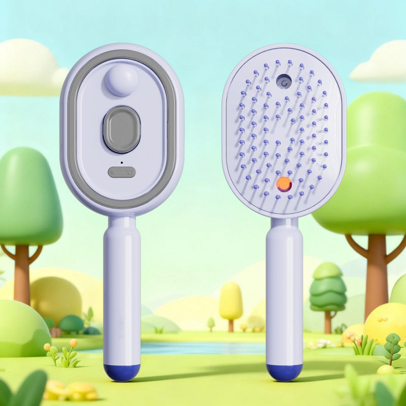 🥳2026 HOT SALE🥳💞50K+ SOLD!💆‍♀️🔘50% OFF! Electric Hairbrush with Spray & Massage – Gentle detangling, nourishing mist. Soft bristles, one‑key clean. ✨🪮