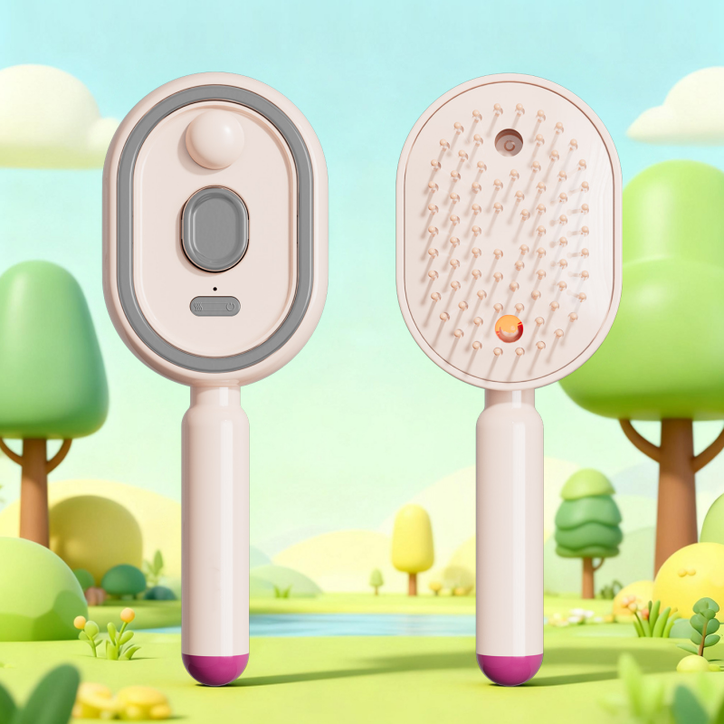 🥳2026 HOT SALE🥳💞50K+ SOLD!💆‍♀️🔘50% OFF! Electric Hairbrush with Spray & Massage – Gentle detangling, nourishing mist. Soft bristles, one‑key clean. ✨🪮