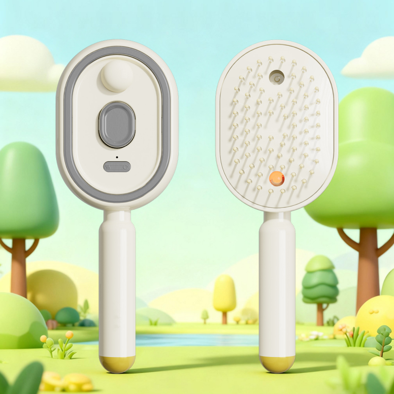 🥳2026 HOT SALE🥳💞50K+ SOLD!💆‍♀️🔘50% OFF! Electric Hairbrush with Spray & Massage – Gentle detangling, nourishing mist. Soft bristles, one‑key clean. ✨🪮