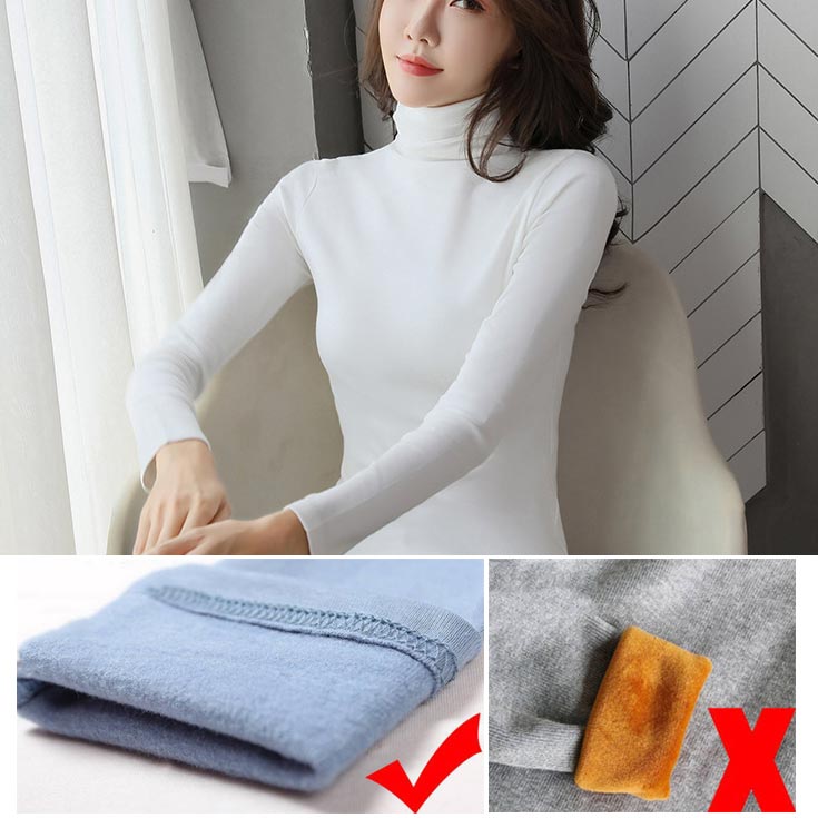 Women’s Turtleneck Thickened Warm Bottom Shirt