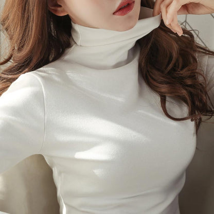 Women’s Turtleneck Thickened Warm Bottom Shirt