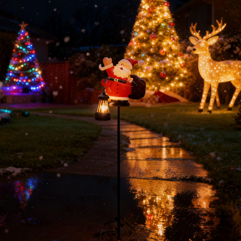 Solar Santa Claus Garden Stake Light