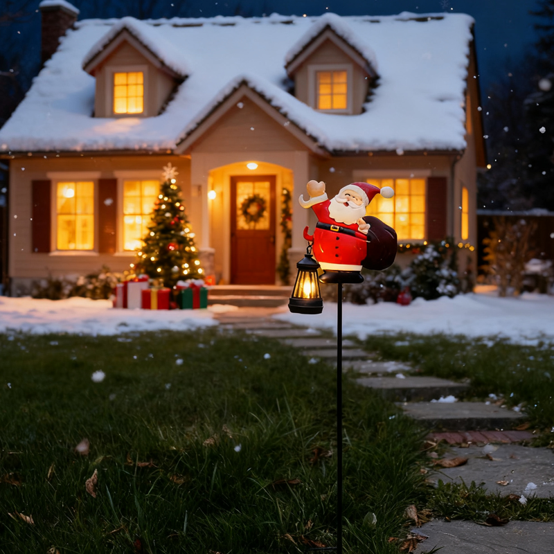 Solar Santa Claus Garden Stake Light