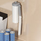 Wall-Mounted Disposable Toilet Brush With 6 Refill Heads