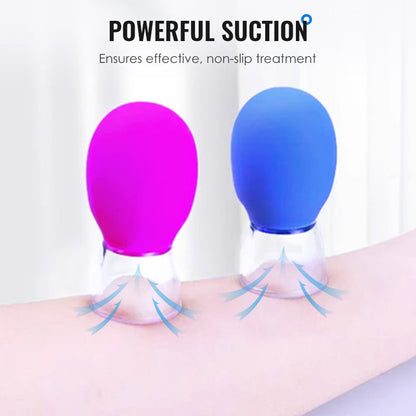 🧪 50% OFF NOW ! 🎁 Glass and Silicone Vacuum Suction Massage Cups – Pain Relief, Skin Rejuvenation & Easy to Use 💆‍♀️