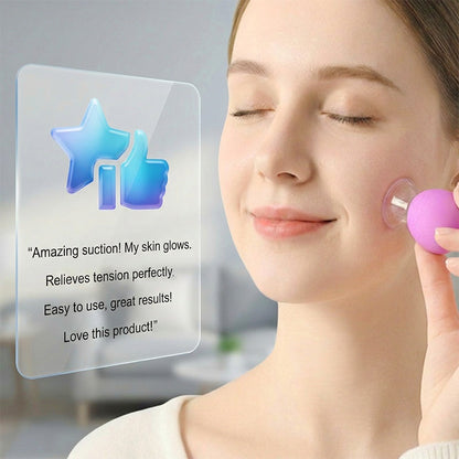🧪 50% OFF NOW ! 🎁 Glass and Silicone Vacuum Suction Massage Cups – Pain Relief, Skin Rejuvenation & Easy to Use 💆‍♀️